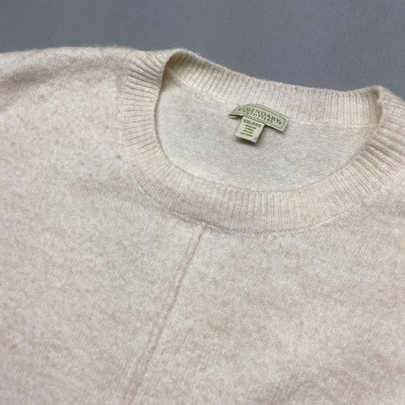 Cream Sweaters - Legendary Outfitters Sweater Womens XXL Cream White Oversized Crewneck